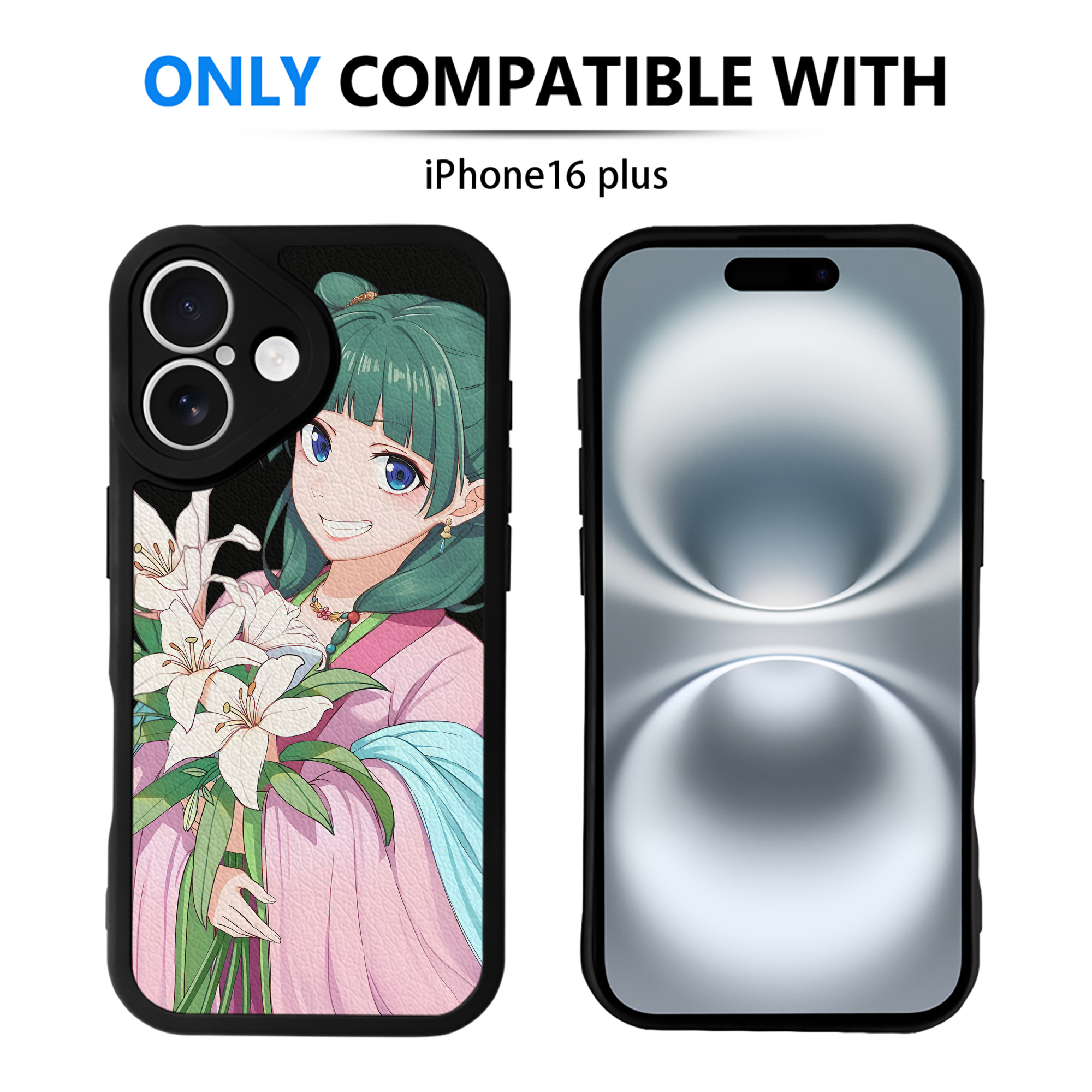 （画像用） 薬屋のひとりごと The Apothecary Diaries 【iPhone 16シリーズ対応】シリコンスマホケース（レザー調） 材質：シリコン